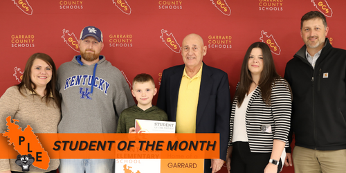 Jaxon Teater, PLE 3rd Grader, Named Paint Lick Elementary Student of the Month