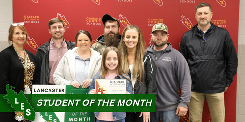 Sadie Puckett, LES 3rd Grader, Named Garrard County Schools Student of the Month