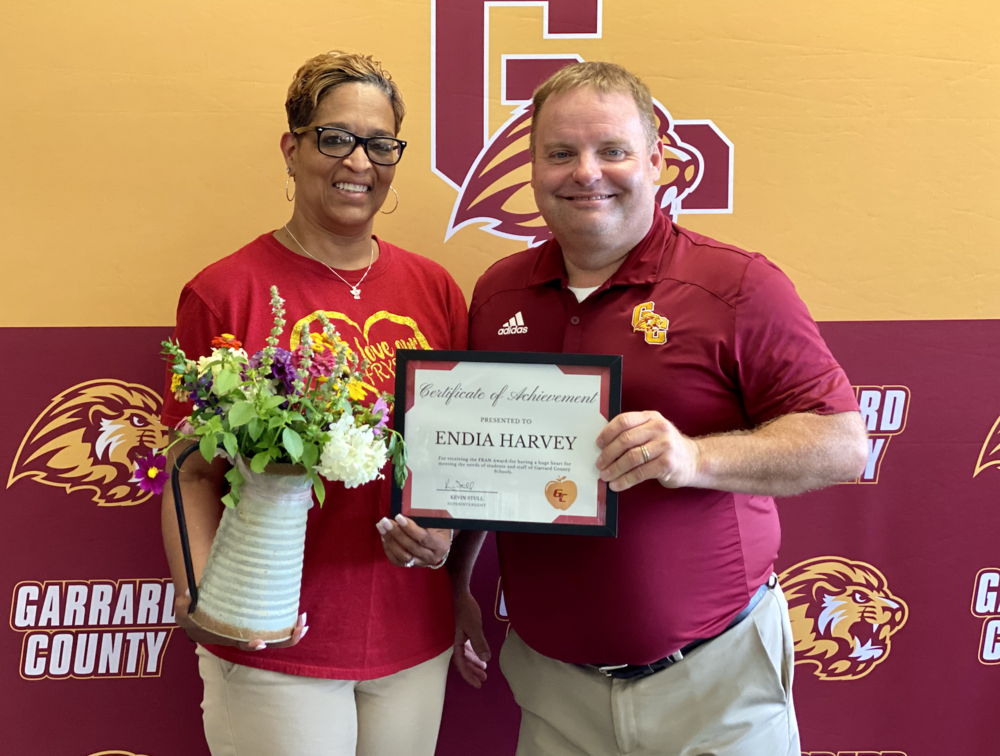 Garrard County Schools Youth Service Center Director Endia Harvey Receives 2022 FRAN Award On Garrard County Schools Youth Service Center Director Endia Harvey Receives 2022 FRAN Award On