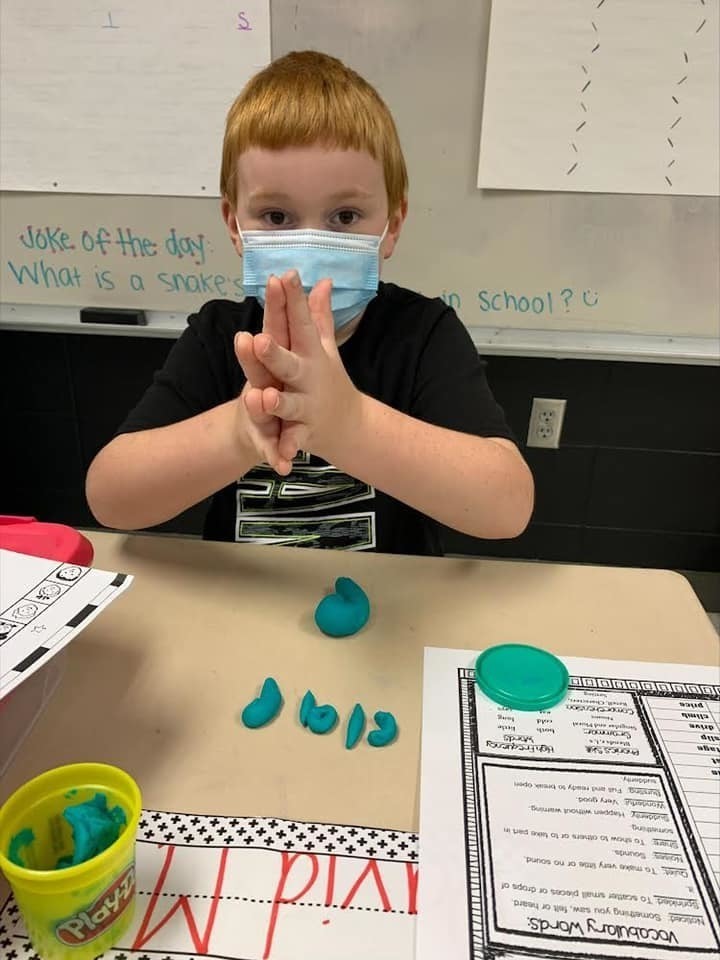 Play-dough spelling 2