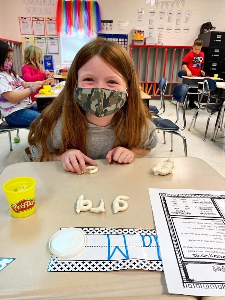 Play-dough spelling 4