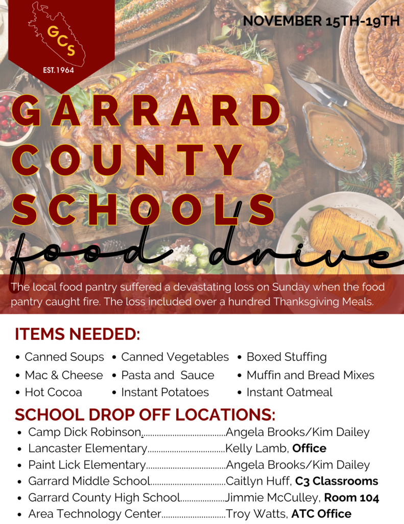 GCS Food Drive Flyer
