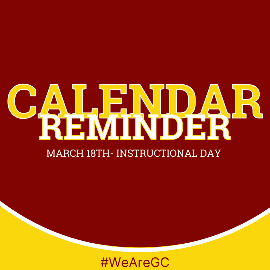 Calendar Reminder-March 18th