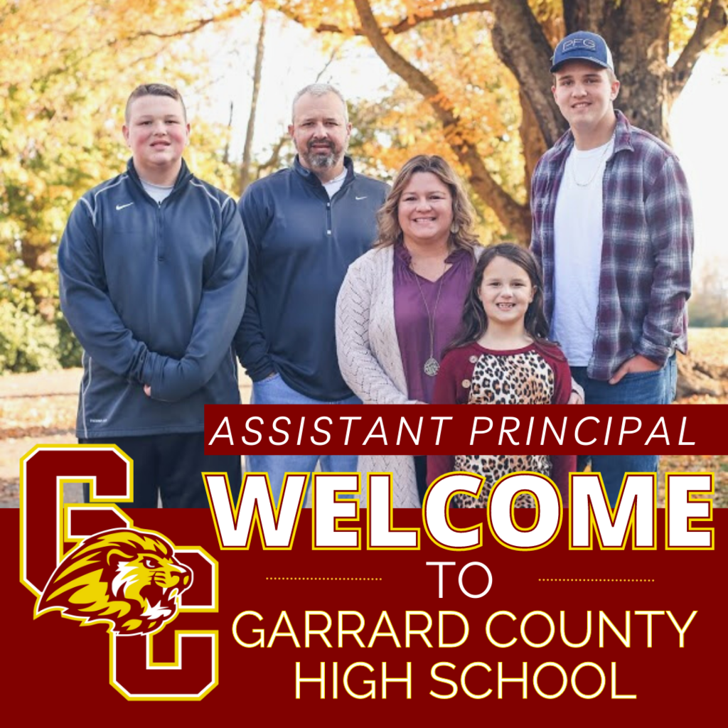Welcome- Assistant Principal Scenters (GCHS)