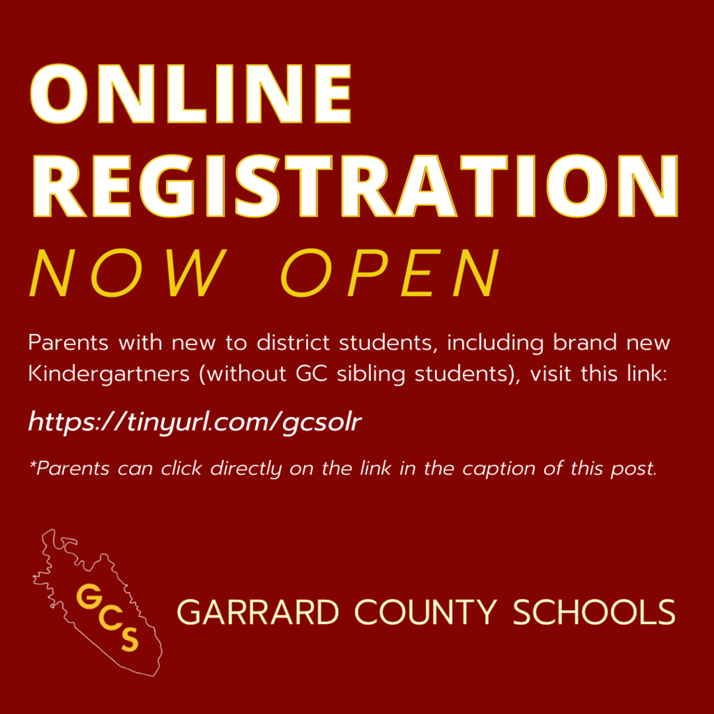 Online Registration-Now Open 