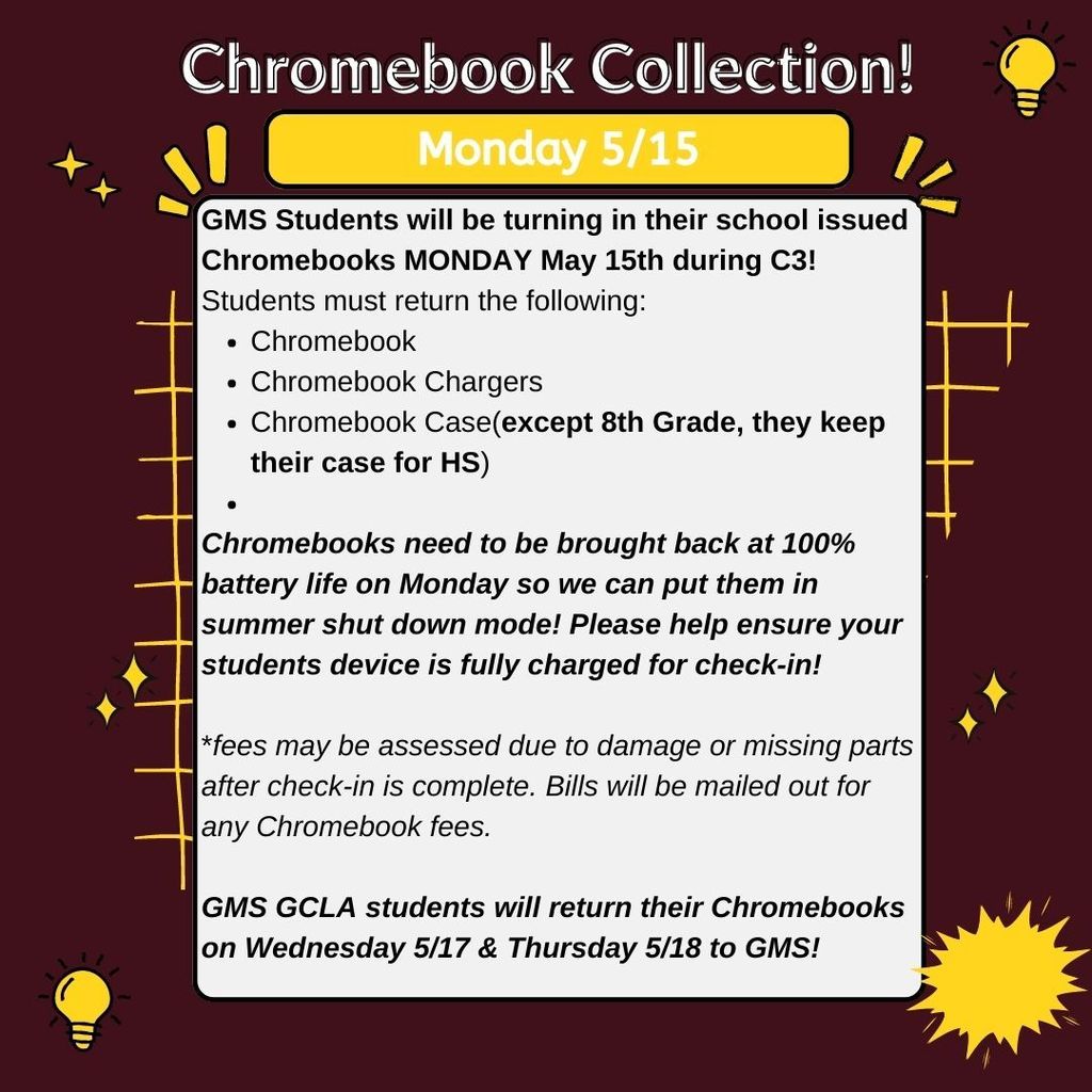 GMS Chromebook Collection Info!